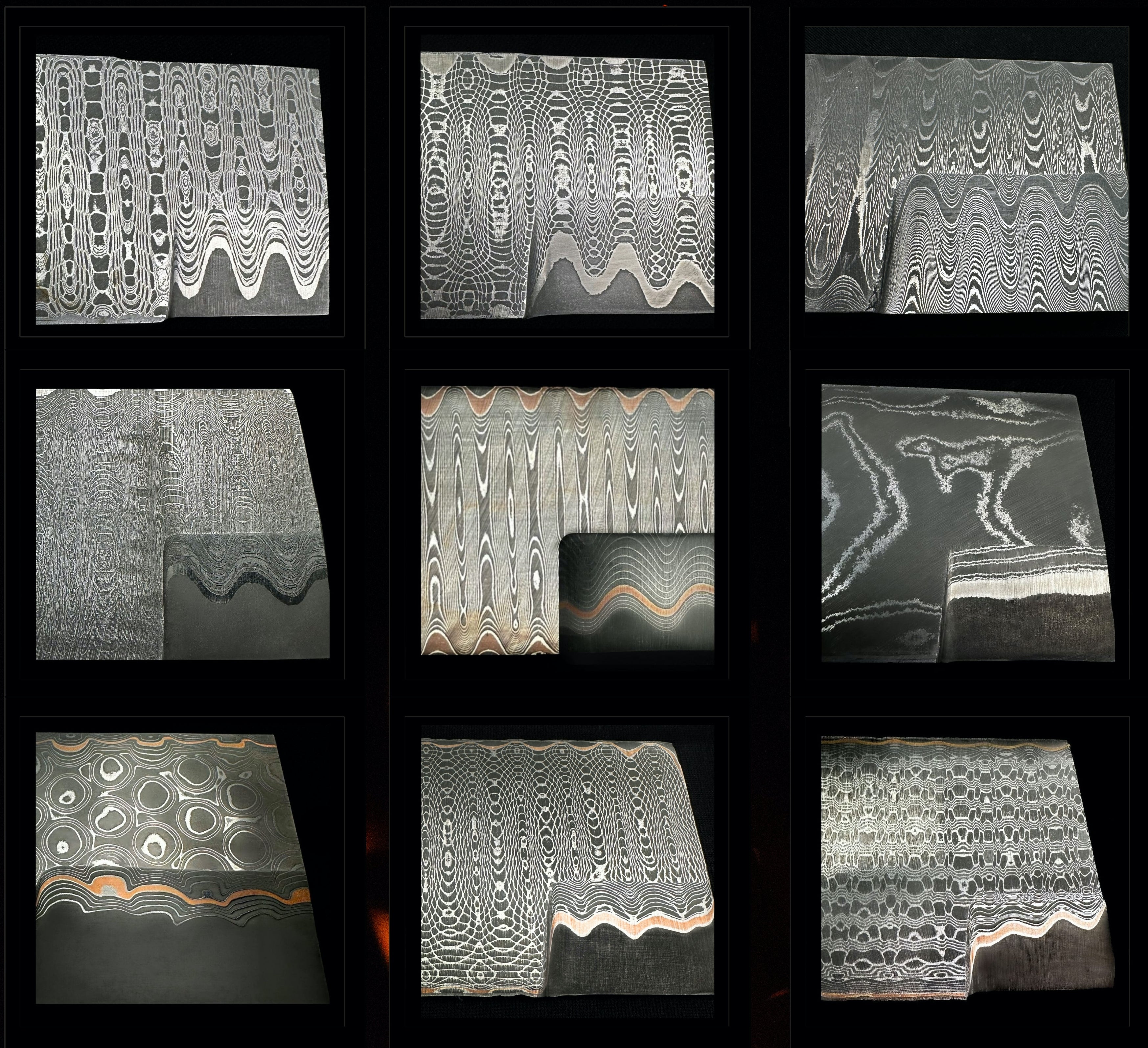 Damascus Steel Patterns – From Billet to Finished Product – Vegas Forge