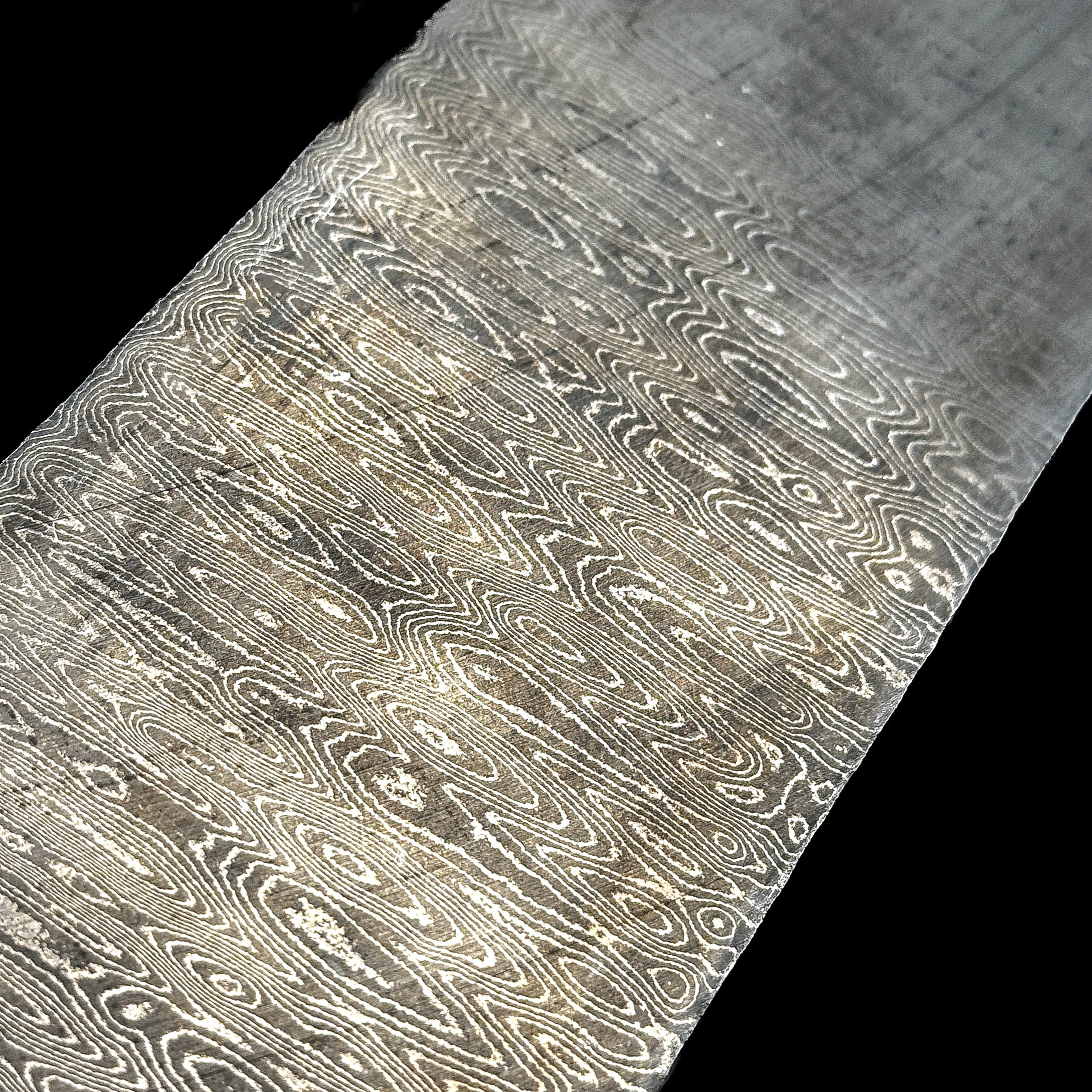 Ladder Pattern San Mai | AEB-L Core Stainless Damascus – Vegas Forge