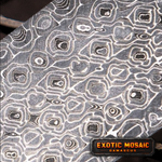 detailed lytic pattern damascus steel billet