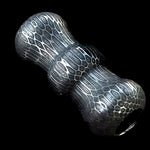 lanyard bead crafted from Spirograph Damascus steel with 1200-layer stainless pattern detail