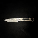 Stainless Damascus Utility Kitchen Knife Blank – Random Pattern