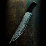 Layered Copperhead San Mai fixed blade– forged O-1 core with copper accents