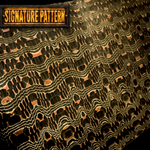 detailed close up of copperhead pattern san mai steel