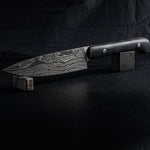 utility chef knife made in stainless damascus steel by vegas forge