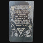 titanium cutting card collaboration kick flips and doughnuts and vegas forge