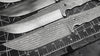 Fixed blade damascus steel fighter knife blanks