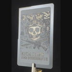 titanium cutting card kick flips and doughnuts and vegas forge collaboration