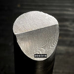a twisted round bar stainless 304/316 damascus 