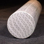 round bar damascus in stainless reptilian pattern