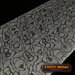 a bar of stainless wasphead pattern damascus steel