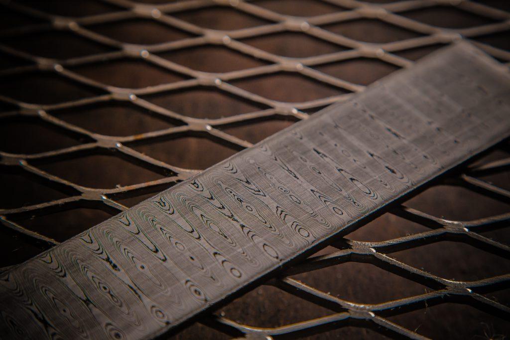 Damascus steel patterns from Vegas Forge - Ladder